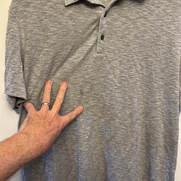 Theory grey polo L - Picture 2 of 4